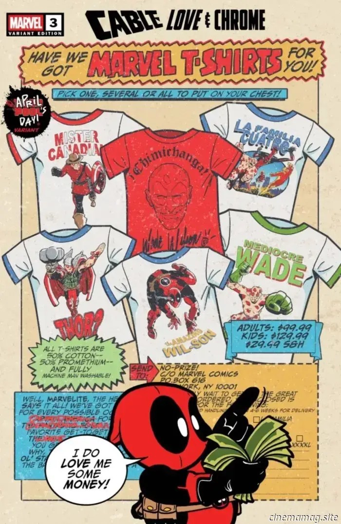 Deadpool celebrates April Fool's Day with special Marvel variant covers.