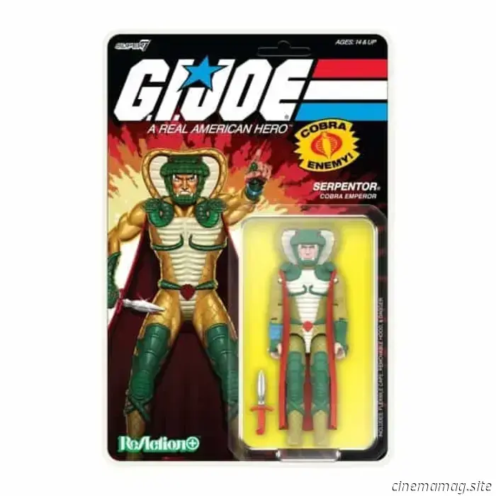 Super7 выпустила коллекционные фигуры G.I. Joe: Истинный американский герой ReAction+ — Серпентор и Кобра B.A.T. для Comic-Con