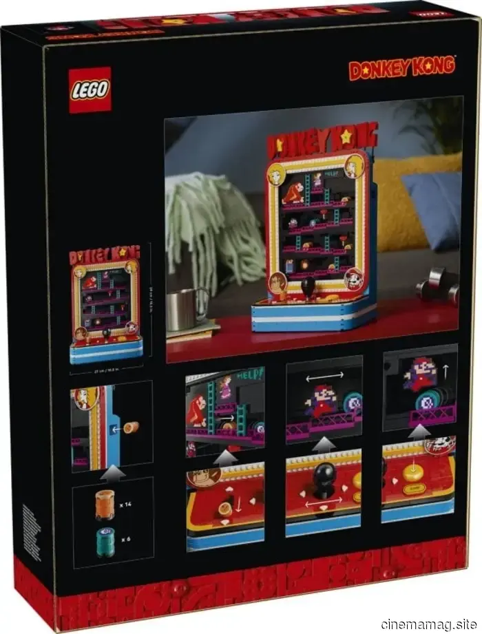 The LEGO Donkey Kong Arcade set is set to launch in August.