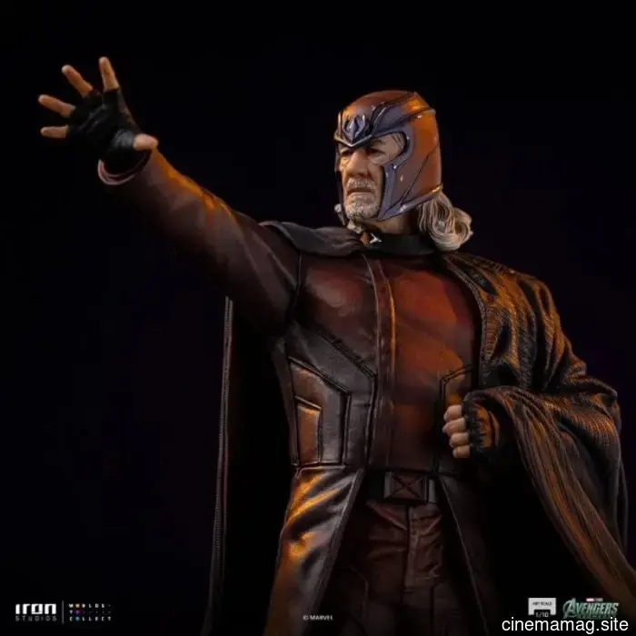 Мстители: Статуэтки Магнето и Профессора Икс, выпущенные Iron Studios, представлены на выставке.