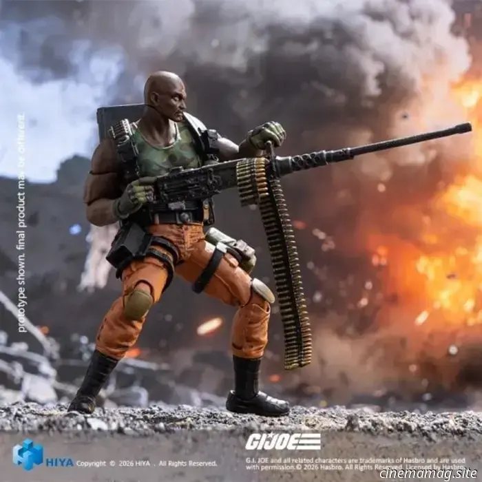 Roadblock joins Hiya Toys' G.I. Joe Exquisite Mini Series with a new figure release.