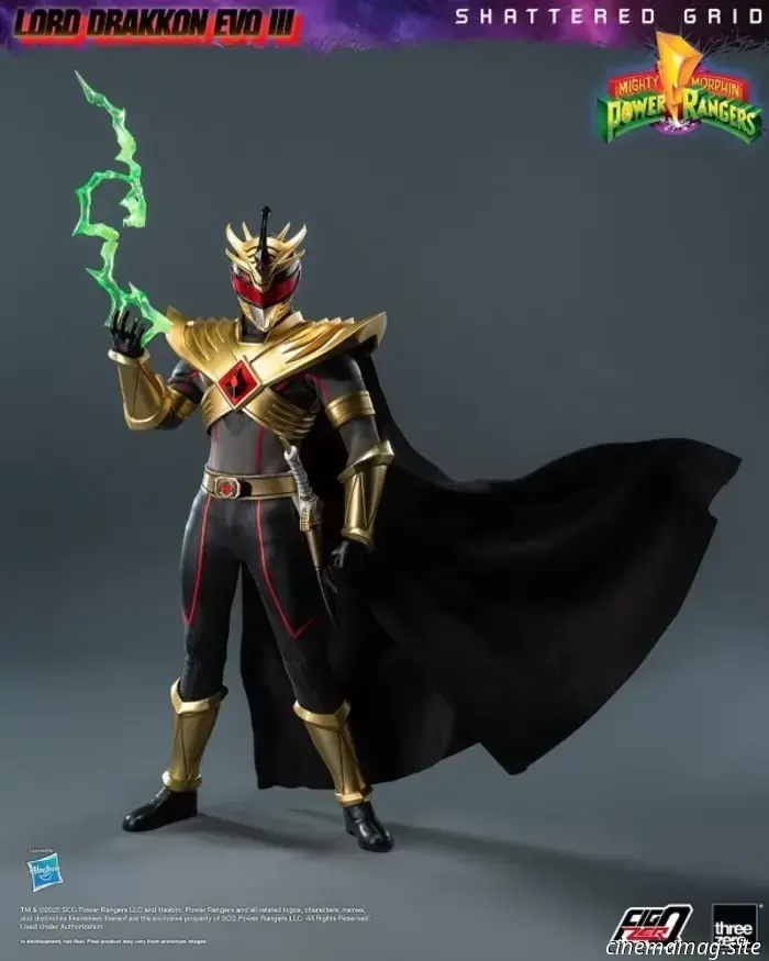 Threezero has revealed the sixth scale figure of Lord Drakkon from Mighty Morphin Power Rangers: Shattered Grid.