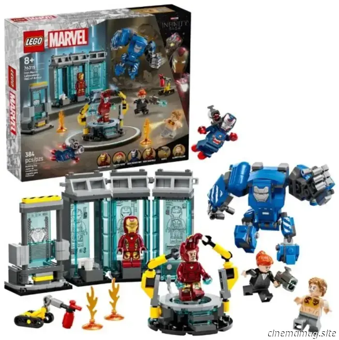 LEGO Marvel Camión de Hulk contra Thanos y Laboratorio de Iron Man: Hall of Armor