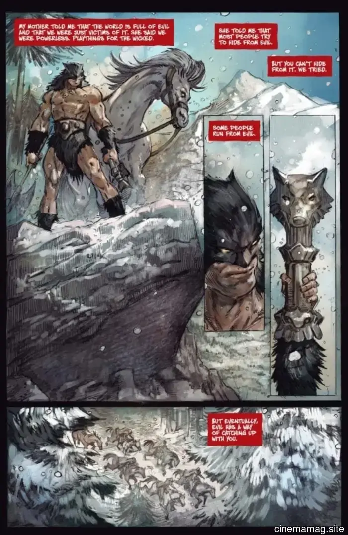 Vista previa del cómic – Fuego y Hielo: Darkwolf #1