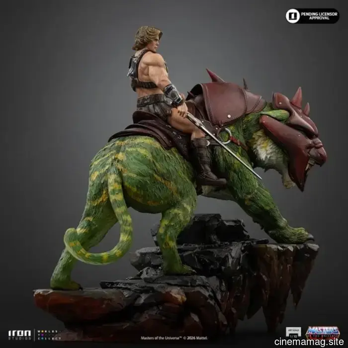Masters of the Universe He-Man e la statua da collezione di Battle Cat rivelata da Iron Studios