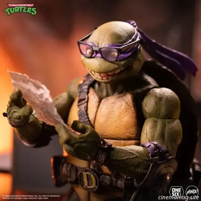 Donatello inaugura la nuova linea di action figure in scala 1/6 delle Tartarughe Ninja di Mondo.