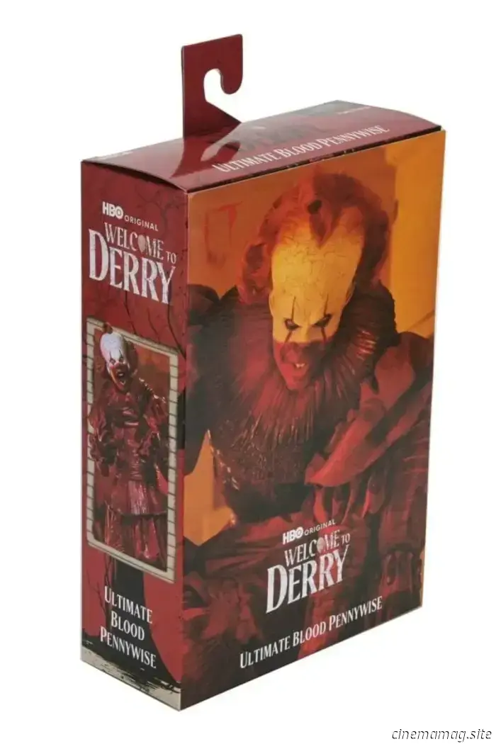 NECA unveils the Ultimate Blood Pennywise figure from IT: Welcome to Derry.