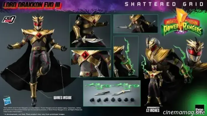 Threezero has revealed the sixth scale figure of Lord Drakkon from Mighty Morphin Power Rangers: Shattered Grid.