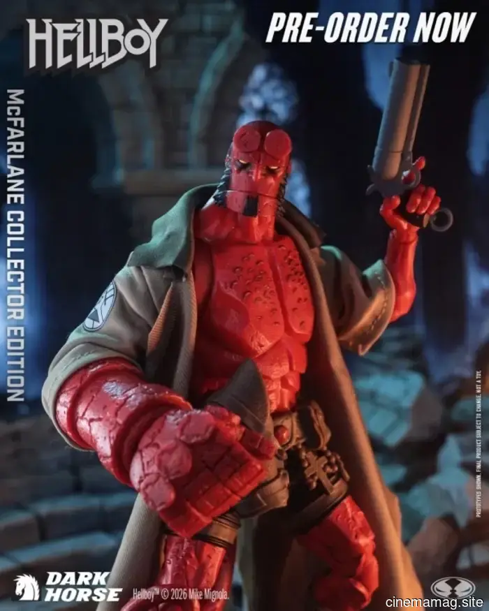 Hellboy McFarlane Collector Edition action figure now available for pre-order.