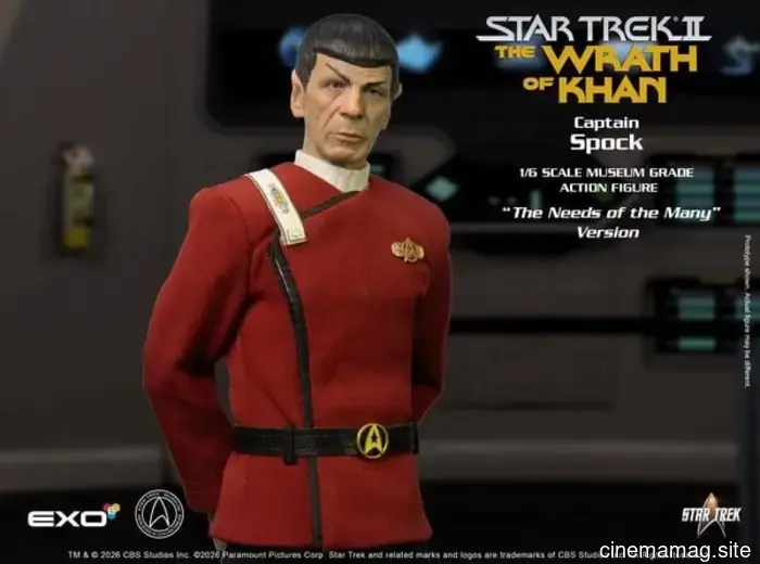 EXO-6 has revealed the 'Needs of Many' figure of Captain Spock from Star Trek II: The Wrath of Khan.