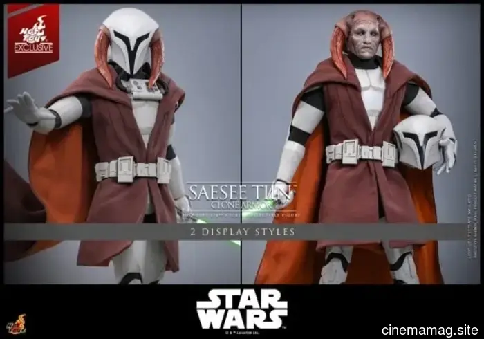 Hot Toys has revealed a sixth scale figure of Saesee Tiin and Clone Commando Sev from Star Wars: The Clone Wars.