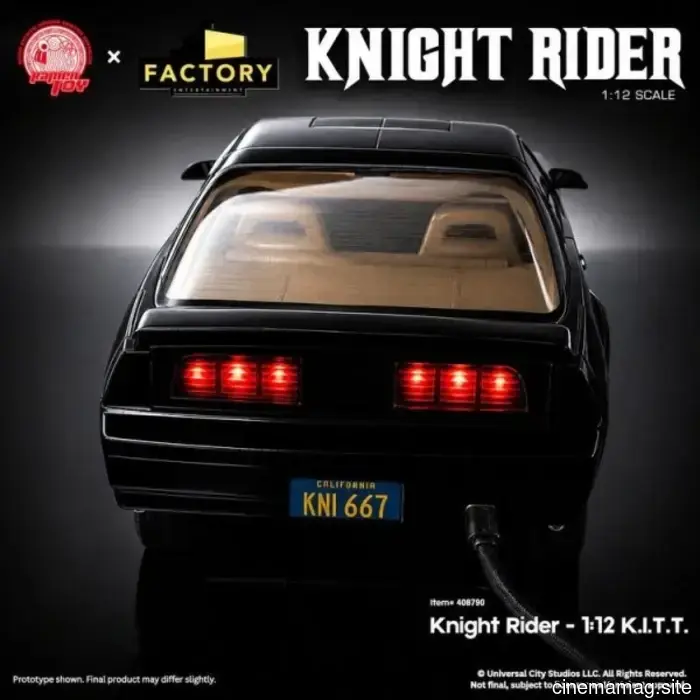 Ramen Toy and Factory Entertainment have revealed an action figure playset featuring Michael Knight and KITT from Knight Rider.