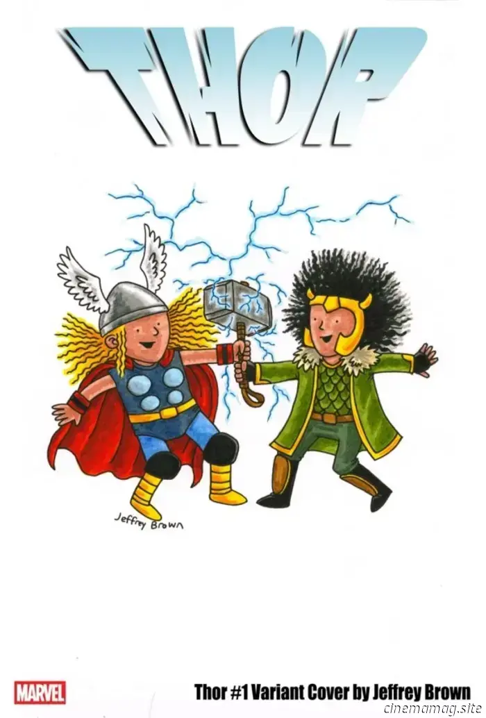 Jeffrey Brown adds his unique touch to Marvel through new variant covers.