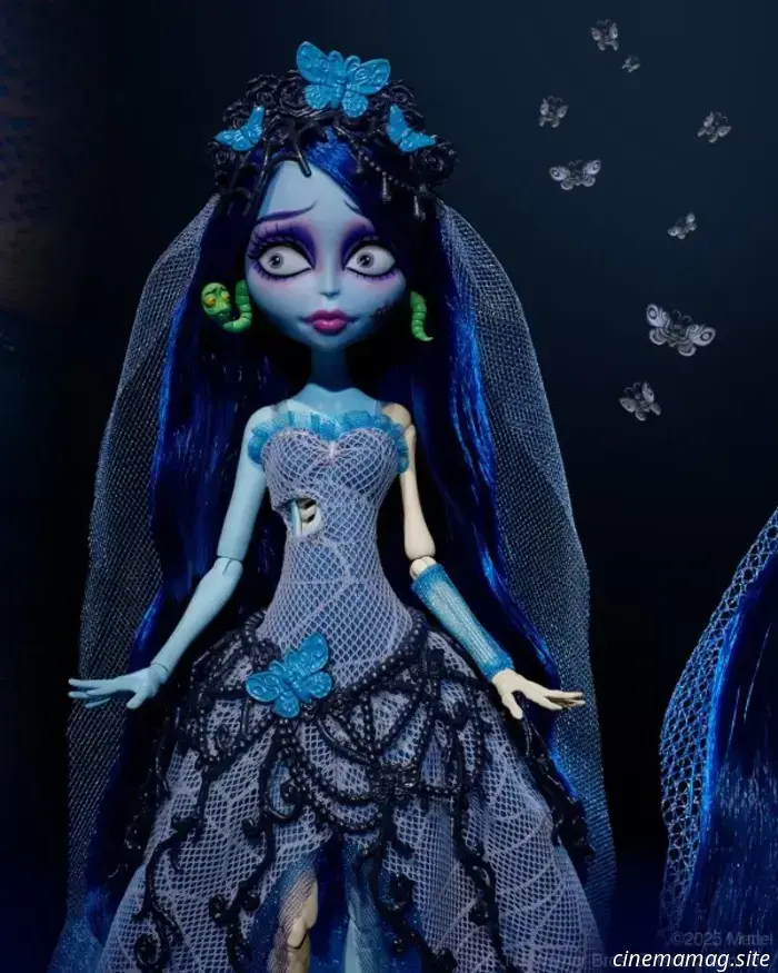Mattel lancia la bambola Monster High Skullector x La sposa cadavere Emily