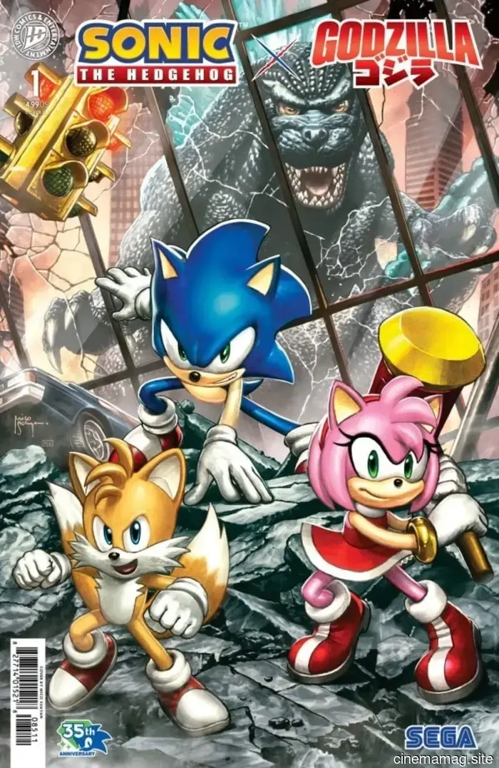 Comic Book Sneak Peek – Sonic the Hedgehog x Godzilla #1