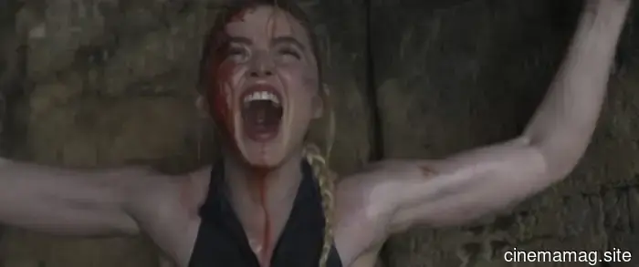 Kathryn Newton es perseguida por un depredador en el tráiler del thriller de tiburones La Boca del Diablo.