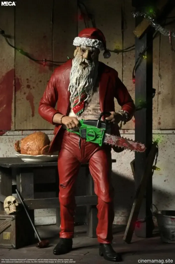 Santa Leatherface is now part of NECA's Texas Chainsaw Massacre action figure series.