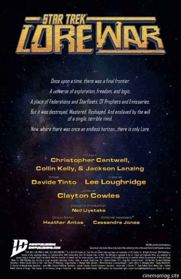 Star Trek: Lore War #1 - Comic Book Teaser