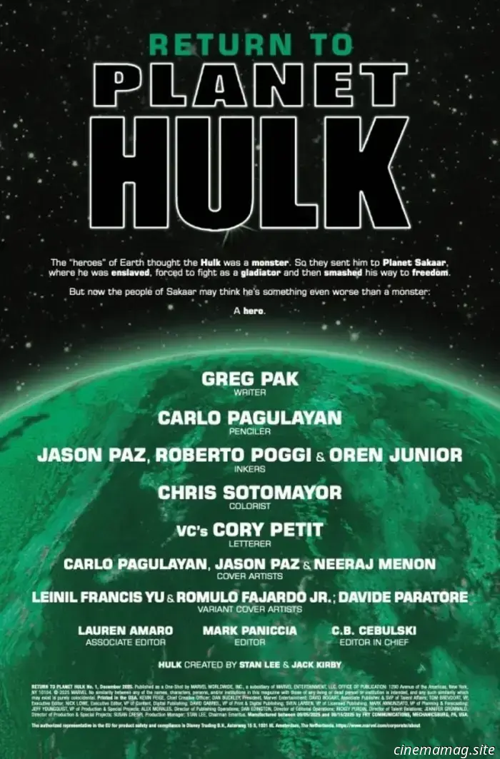 Comic Book Sneak Peek – Return to Planet Hulk #1