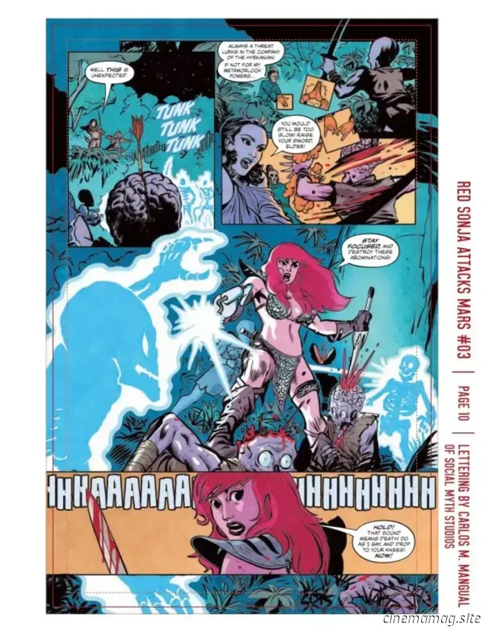 Dai un primo sguardo a Red Sonja Attacks Mars #3 con anteprima sneak peek