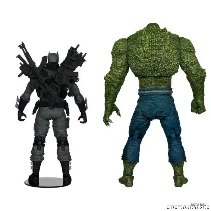 McFarlane Toys reveals a 2-pack of action figures featuring DC Multiverse's The Grim Knight versus Killer Croc.