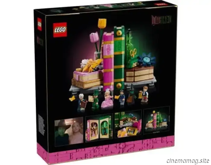 LEGO Wicked Glinda & Elphaba Bookends set will be released in September.