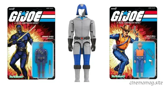Reveals for Wave 3 of Super 7's G.I. Joe Reaction+ feature Arctic Cobra Commander and Cartoon Snake Eyes.