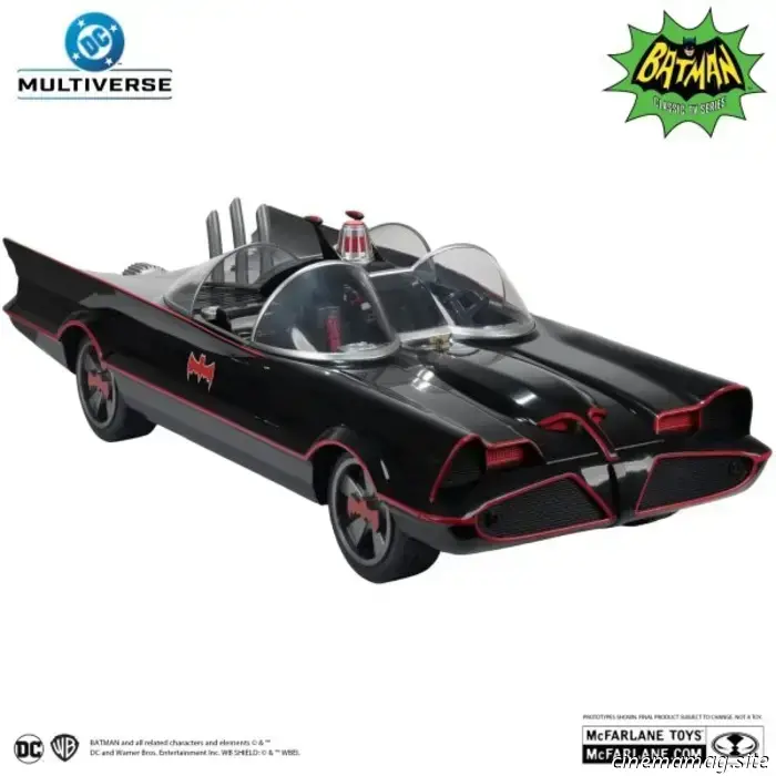 La Batmobile della serie TV classica di Batman entra a far parte della linea DC Multiverse di McFarlane Toys.