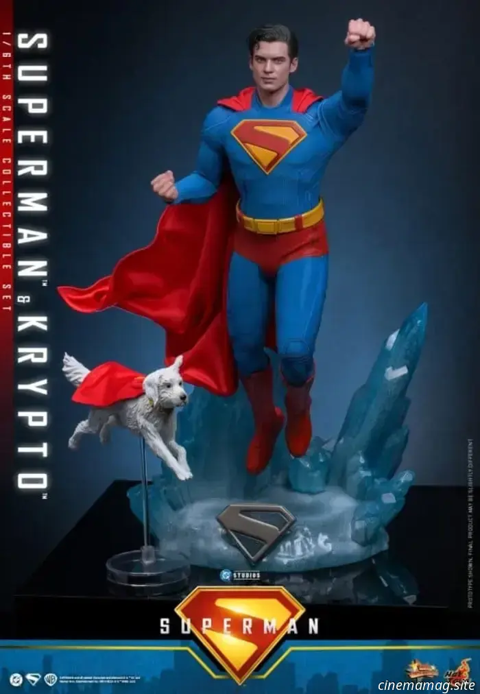 Hot Toys has officially revealed the sixth scale figures of Superman and Krypto, showcasing David Corenswet's portrayal of the Man of Steel.