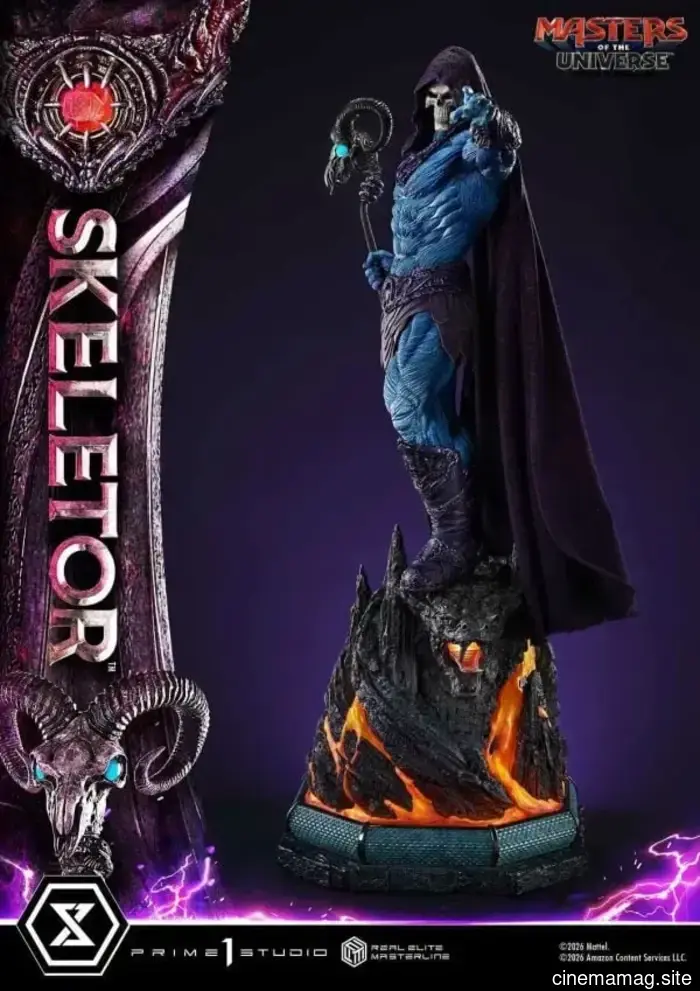 Masters of the Universe Skeletor Real Elite Masterline statua da collezione rivelata da Prime 1 Studio