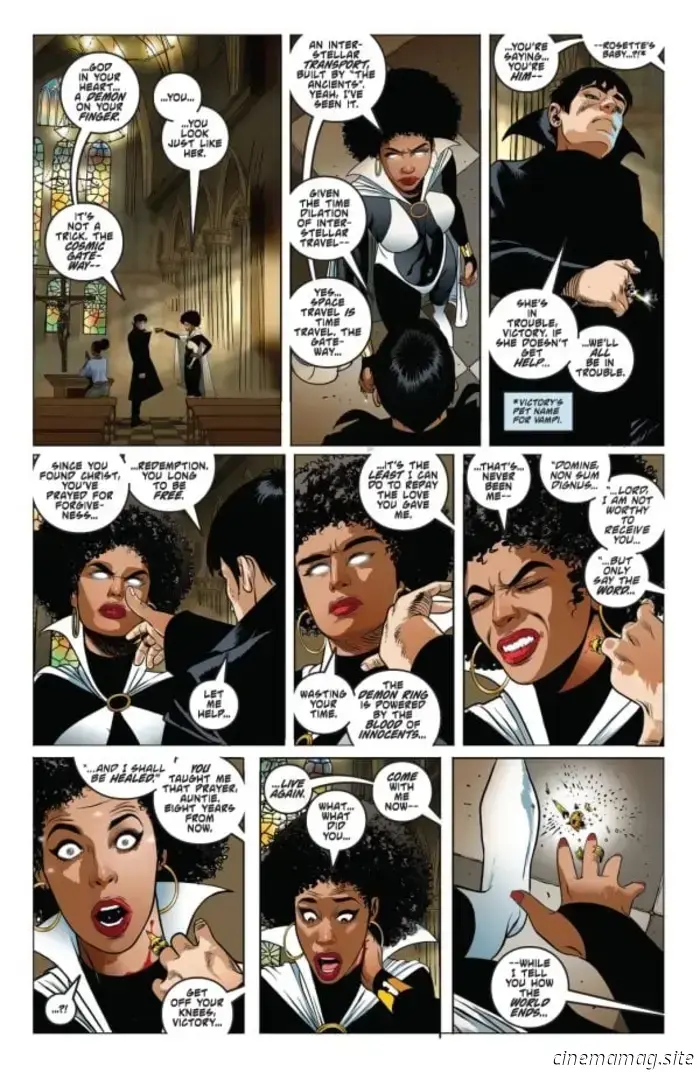 Dynamite Entertainment выпускает Vampirella №6 в среду, и вы можете ознакомиться с официальным превью ниже, чтобы получить предварительный взгляд… В мрачном будущем Вампирелла правит миром…