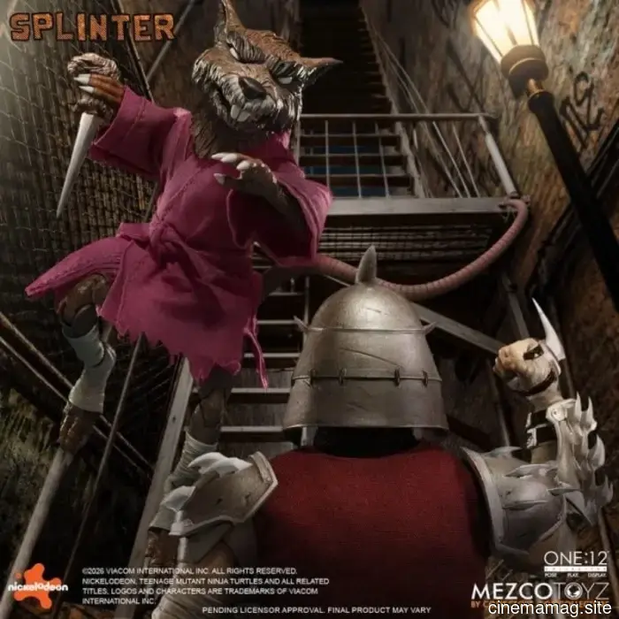 Teenage Mutant Ninja Turtles One:12 Collective figura d'azione Splinter svelata da Mezco Toyz