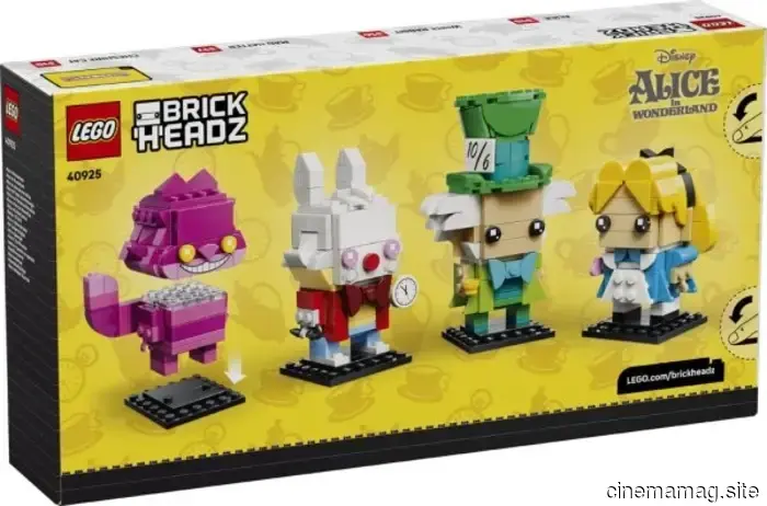 LEGO will be releasing new BrickHeadz sets inspired by Disney's Alice in Wonderland and Toy Story in June.