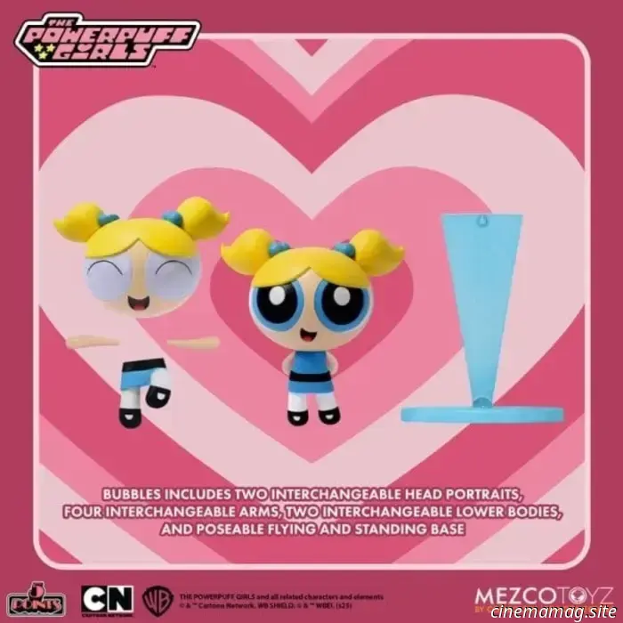 The Powerpuff Girls are being added to Mezco Toyz' 5 Points action figure series.