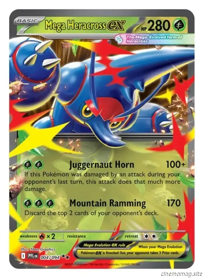 The Mega Evolution – Phantasmal Flames expansion is now available for the Pokémon Trading Card Game.