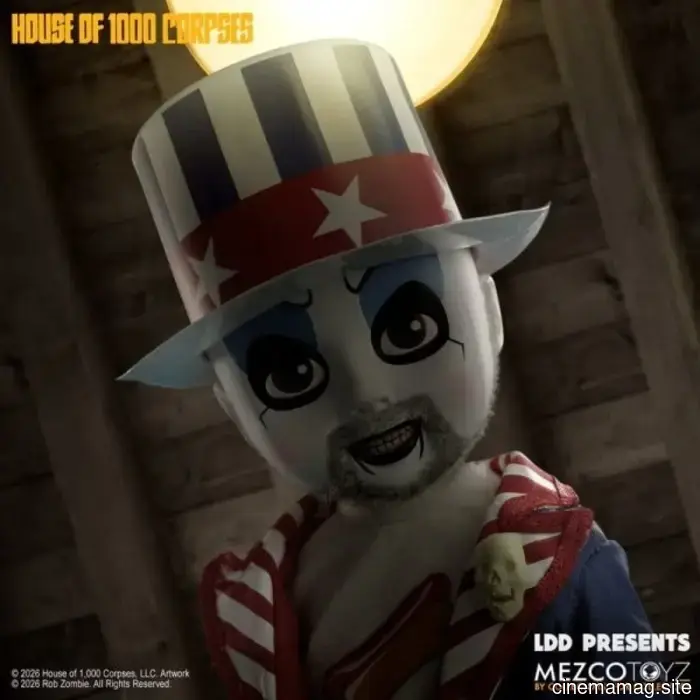 El Capitán Spaulding de 'La Casa de los 1000 Cadáveres' se une a la línea de Muñecas Vivas de Mezco.