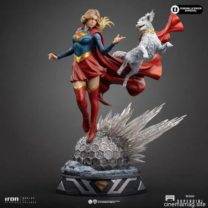 Iron Studios reveals a collectible statue of Supergirl and Krypto.