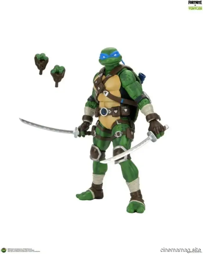 Leonardo e Raffaello si uniscono alla linea di action figure Fortnite x Teenage Mutant Ninja Turtles di NECA.