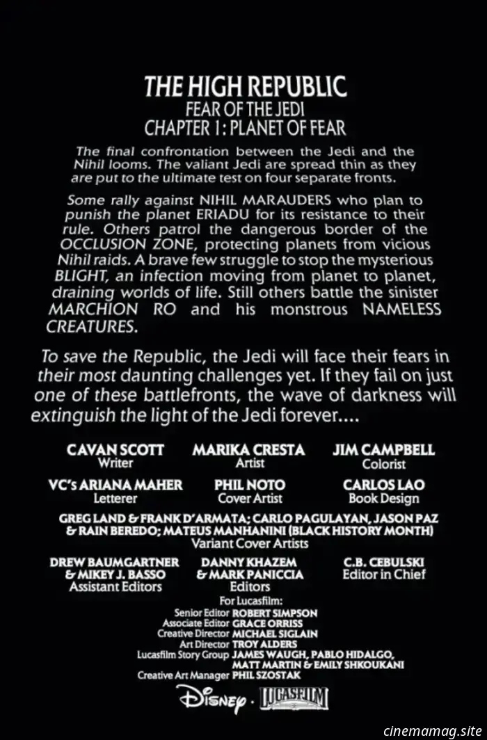 Star Wars: La Alta República - Fear of the Jedi #1 - Avance de cómic