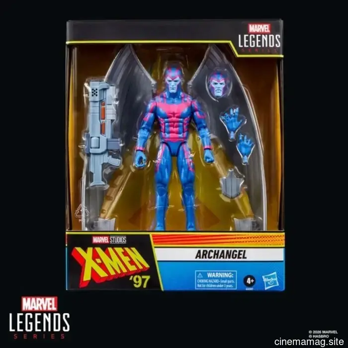 X-Men '97 figura di Archangel della serie Marvel Legends svelata da Hasbro