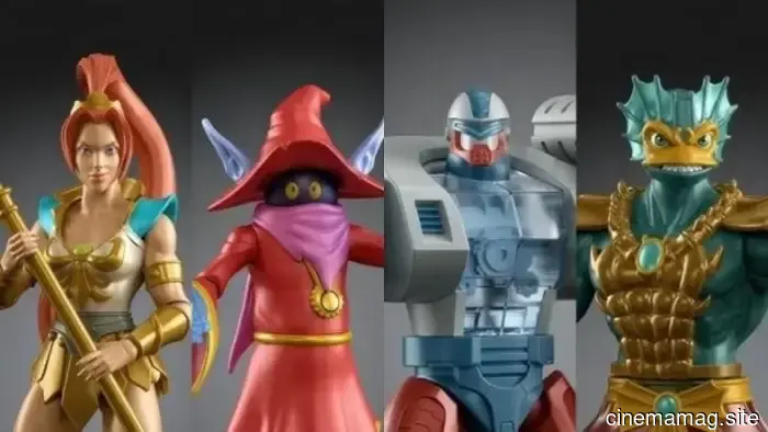 Teela, Orko, Roboto, and Mer-Man are part of Mattel's Masters of the Universe Origins 200x action figure collection.