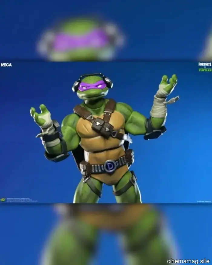 Donatello and Michelangelo are set to be added to NECA's action figure collection that features Fortnite and Teenage Mutant Ninja Turtles.