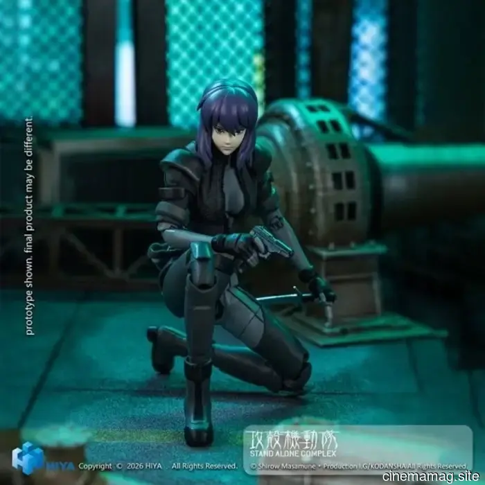Hiya Toys presenta la figura de acción Motoko Kusanagi Ghost in the Shell: Stand Alone Complex de la Exquisite Super Series.