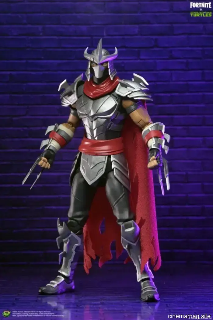 NECA introduces the Shredder action figure from the Fortnite x Teenage Mutant Ninja Turtles collaboration.