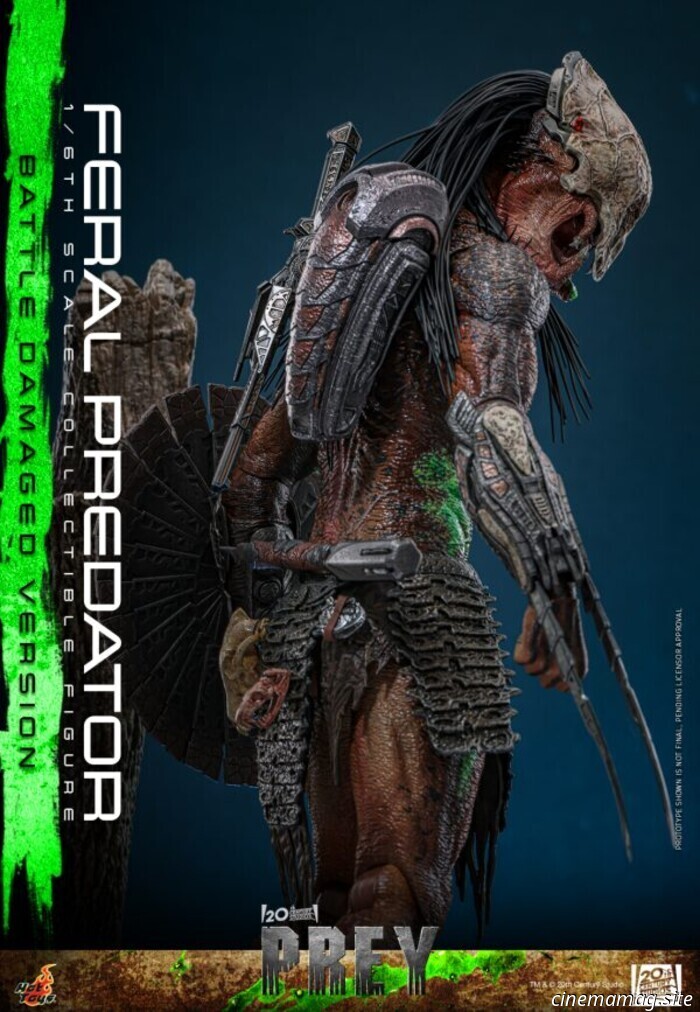 Hot Toys ha svelato l'action figure in scala 1/6 del Feral Predator di Prey (versione con danni da battaglia).