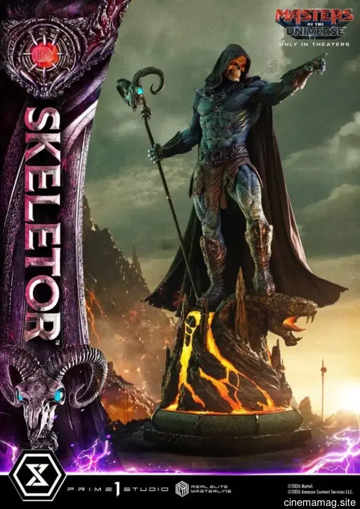 Masters of the Universe Skeletor Real Elite Masterline statua da collezione rivelata da Prime 1 Studio