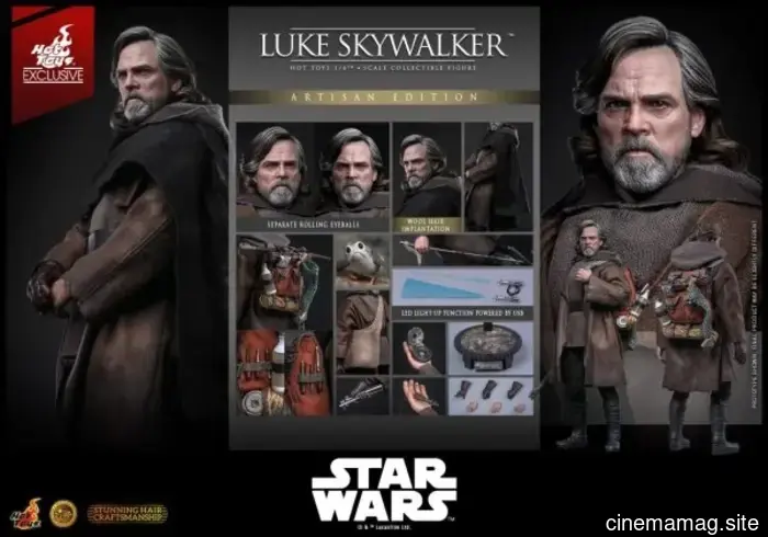Hot Toys revela la figura de sexta escala Artisan Edition de Luke Skywalker de Star Wars: Los Últimos Jedi.
