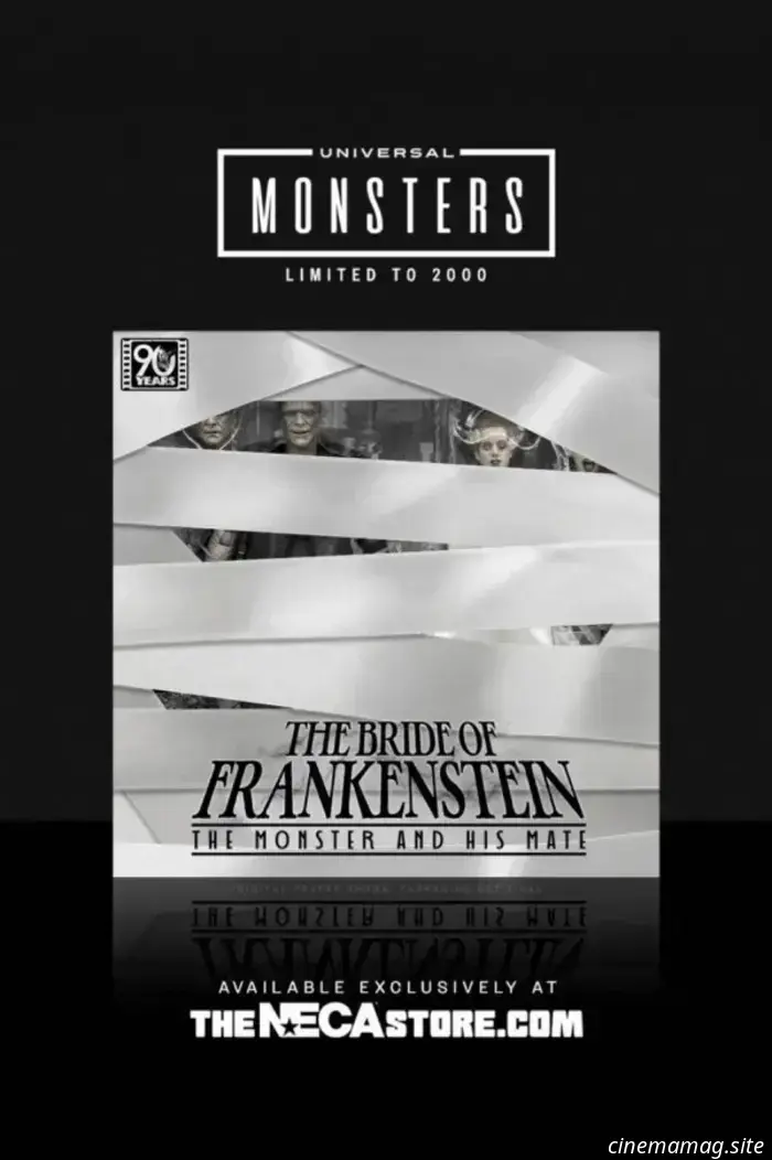 NECA's The Monster and His Mate 2-pack commemorates the 90th anniversary of The Bride of Frankenstein.