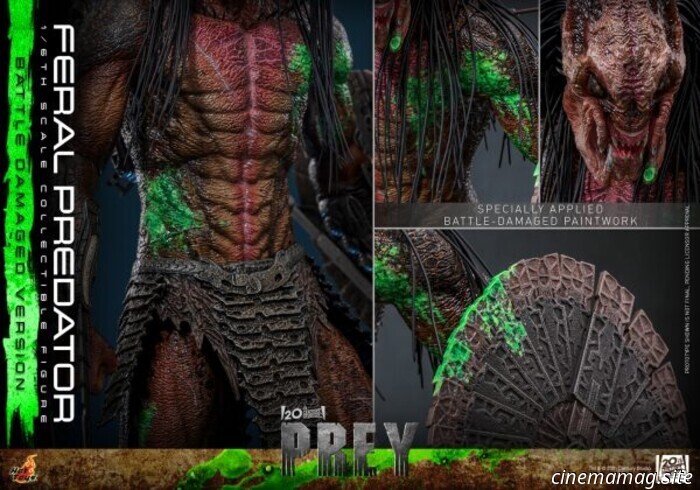 Hot Toys ha svelato l'action figure in scala 1/6 del Feral Predator di Prey (versione con danni da battaglia).