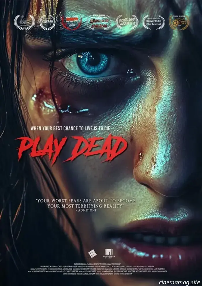 "Play Dead to Survive" in the trailer for the latest horror film.